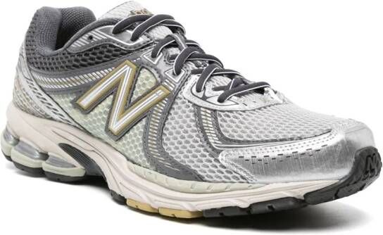 New Balance Sneakers met mesh vlakken Zilver