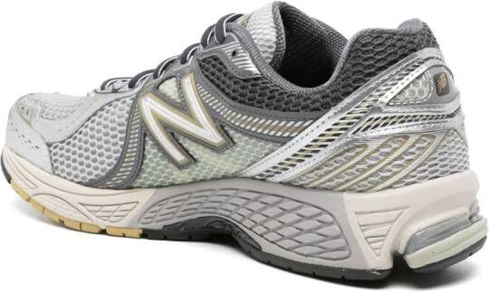 New Balance Sneakers met mesh vlakken Zilver