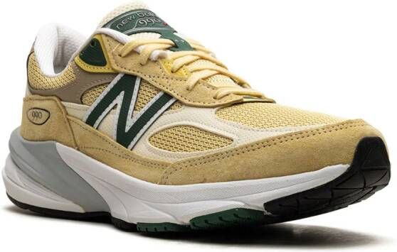 New Balance "990 Pale Yellow Forest Green sneakers" Geel