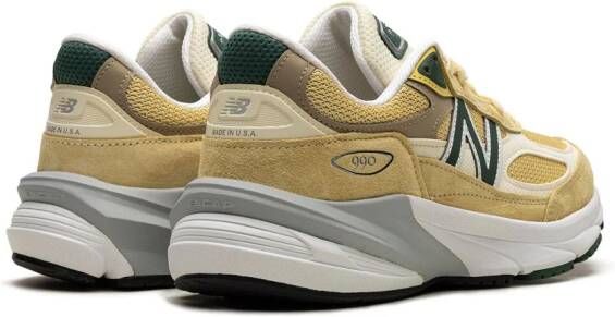 New Balance "990 Pale Yellow Forest Green sneakers" Geel