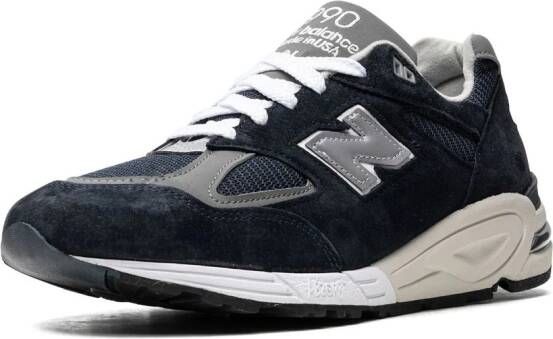 New Balance "990V2 Navy White sneakers" Blauw