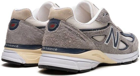 New Balance 990v4 "Made In USA Grey Navy" sneakers Grijs