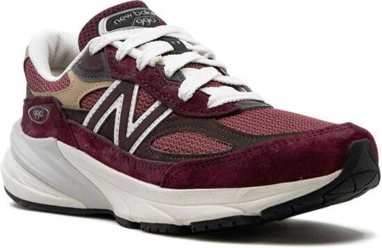 New Balance 990V6 Made in USA "Burgundy" sneakers Rood