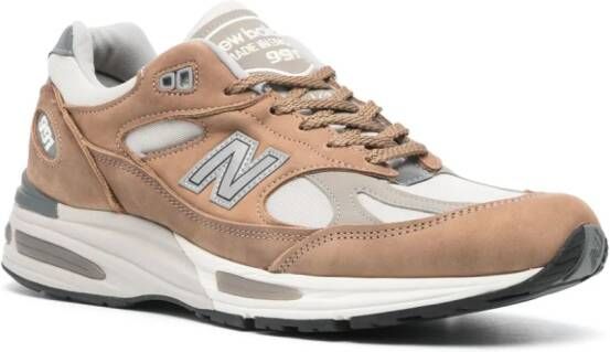 New Balance 991v2 suède sneakers Bruin