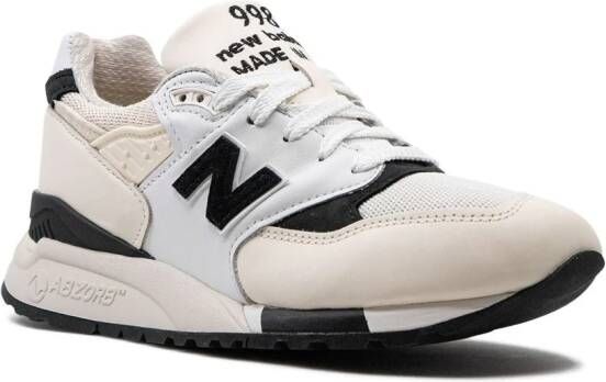 New Balance 998 Made in USA "White Black" sneakers Wit