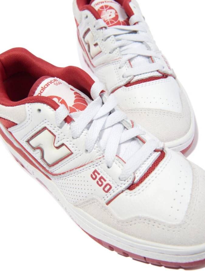 New Balance Kids 550 leren sneakers Wit