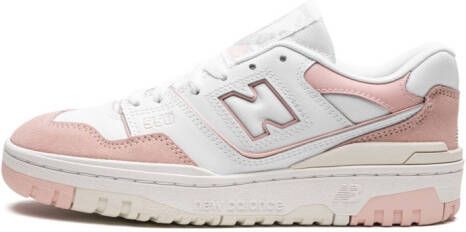 New Balance Kids "550 White Pink Sea Salt sneakers" Wit