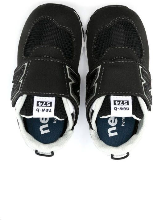 New Balance Kids 574 sneakers met klittenband Zwart