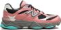 New Balance Kids 9060 "Pink Teal" leren sneakers Roze - Thumbnail 2