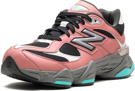 New Balance Kids 9060 "Pink Teal" leren sneakers Roze