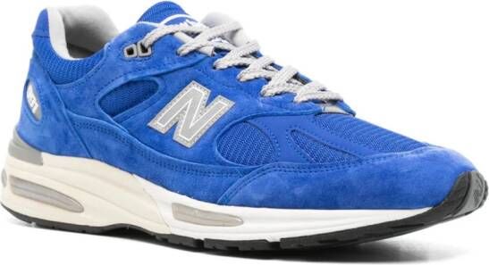New Balance Made in UK 991v2 sneakers met logopatch Blauw