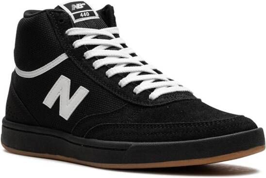 New Balance Numeric 440 High "Black White Gum" sneakers Zwart