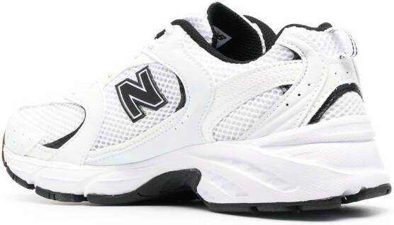 New Balance Sneakers met logopatch Wit