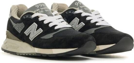 New Balance U998BL sneakers met logo-applicatie Zwart