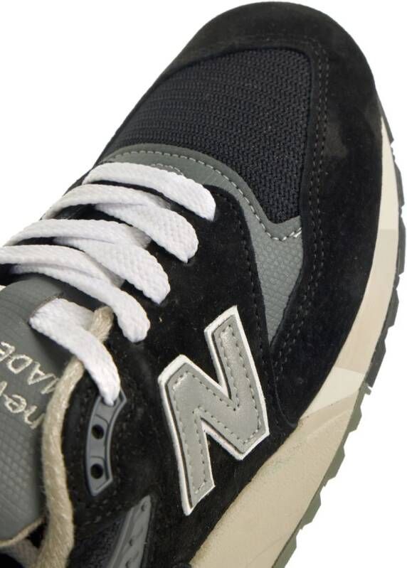 New Balance U998BL sneakers met logo-applicatie Zwart