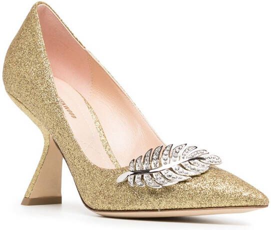 Nicholas Kirkwood Monstera pumps Goud