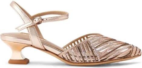 NICOLI Leren sandalen Goud