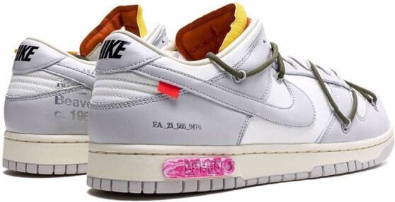 Nike X Off-White "x Off-White Dunk Low Lot 22 sneakers" Grijs