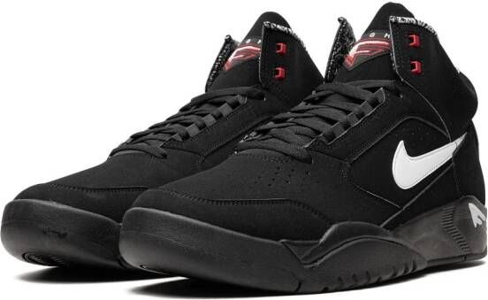 Nike "Air Flight Lite Mid Black White Varsity Red sneakers" Zwart