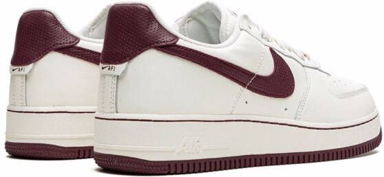 Nike "Air Force 1 '07 Craft Dark Beetroot sneakers" Wit