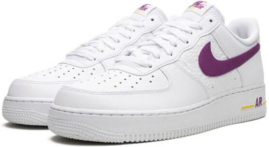 Nike "Air Force 1 EMB Bold Berry Lakers sneakers" Wit