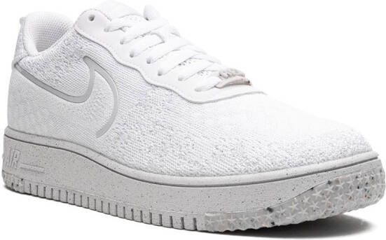 Nike "Air Force 1 Flyknit NN Whiteout sneakers" Wit