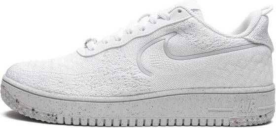 Nike "Air Force 1 Flyknit NN Whiteout sneakers" Wit