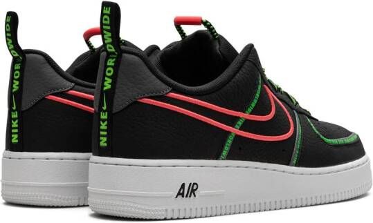 Nike "Air Force 1 Low 07 Worldwide Pack Black sneakers" Zwart
