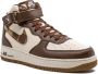 Nike "Air Force 1 Mid Brown Plaid sneakers" Bruin - Thumbnail 2