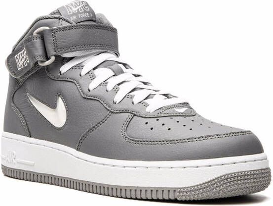 Nike "Air Force 1 Mid QS Jewel NYC Cool Grey sneakers" Grijs