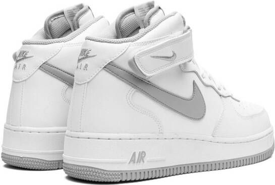 Nike "Air Force 1 Mid White Grey sneakers " Wit