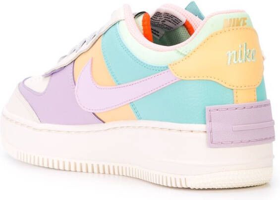 Nike Air Force 1 sneakers met colourblocking Wit
