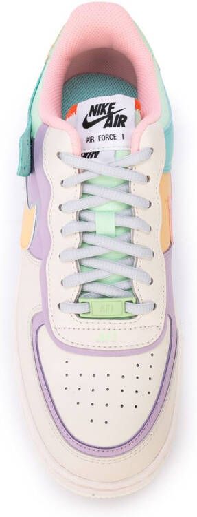 Nike Air Force 1 sneakers met colourblocking Wit
