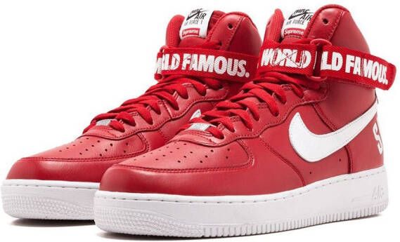 Nike Air Force 1 High Supreme SP "Red" sneakers Rood