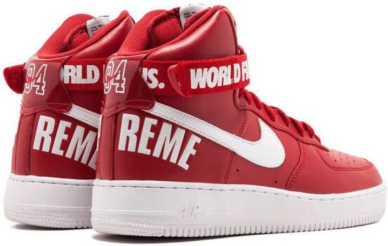 Nike Air Force 1 High Supreme SP "Red" sneakers Rood