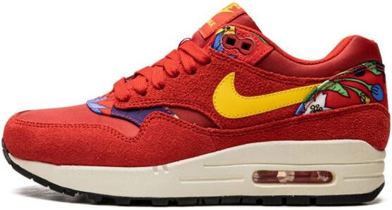 Nike "Air Max 1 Print Aloha sneakers met print" Rood