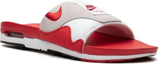 Nike "Air Max 1 Sport Red slippers" Wit