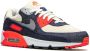 Nike "Flyleather Air Max 90 QS Ruohan Wang low top sneakers" rubber Polyester polyurethaan leer 10.5 Wit - Thumbnail 2