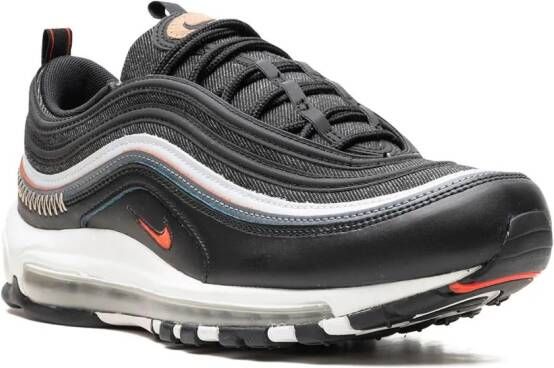 Nike Air Max 97 "Black Bright Crimson" sneakers Zwart