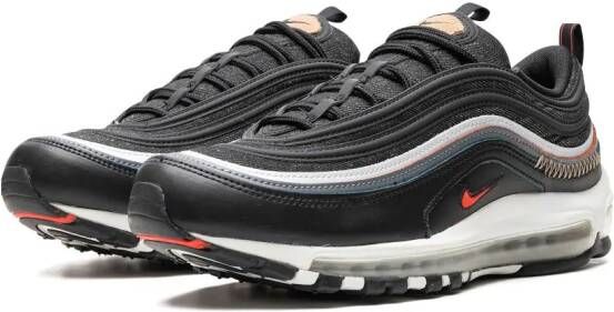 Nike Air Max 97 "Black Bright Crimson" sneakers Zwart