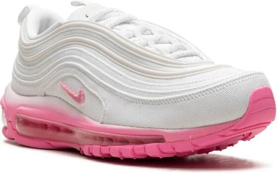 Nike "Air Max 97 White Canvas Pink Chenille sneakers" Wit