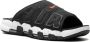 Nike Air More Uptempo "Black White Red" slippers Zwart - Thumbnail 2