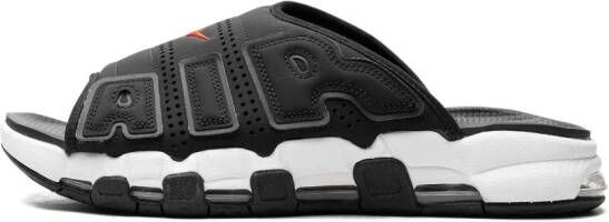 Nike Air More Uptempo "Black White Red" slippers Zwart
