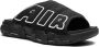 Nike "Air More Uptempo OG Black White slippers" Zwart - Thumbnail 10