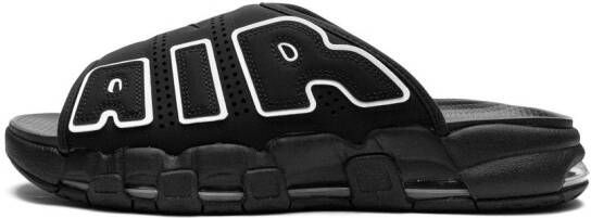 Nike "Air More Uptempo OG Black White slippers" Zwart