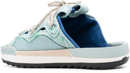 Nike Badslippers met veterdetail Blauw