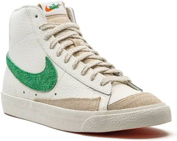 Nike " Blazer Mid '77 Vintage Sail Stadium Green sneakers" Wit