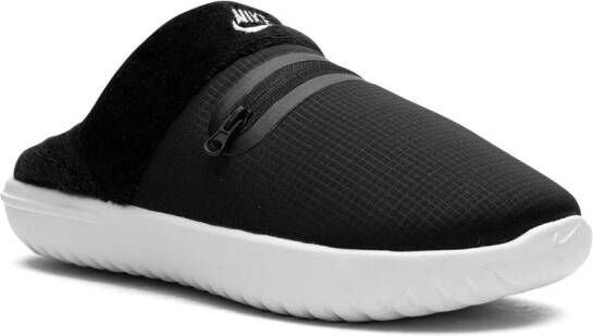 Nike Burrow platte slippers Zwart