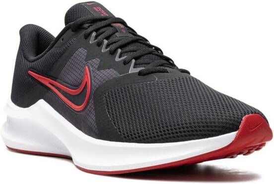 Nike Downshifter 11 "Black University Red White" sneakers Zwart