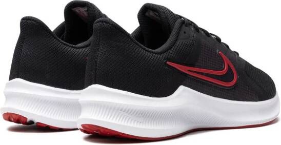 Nike Downshifter 11 "Black University Red White" sneakers Zwart